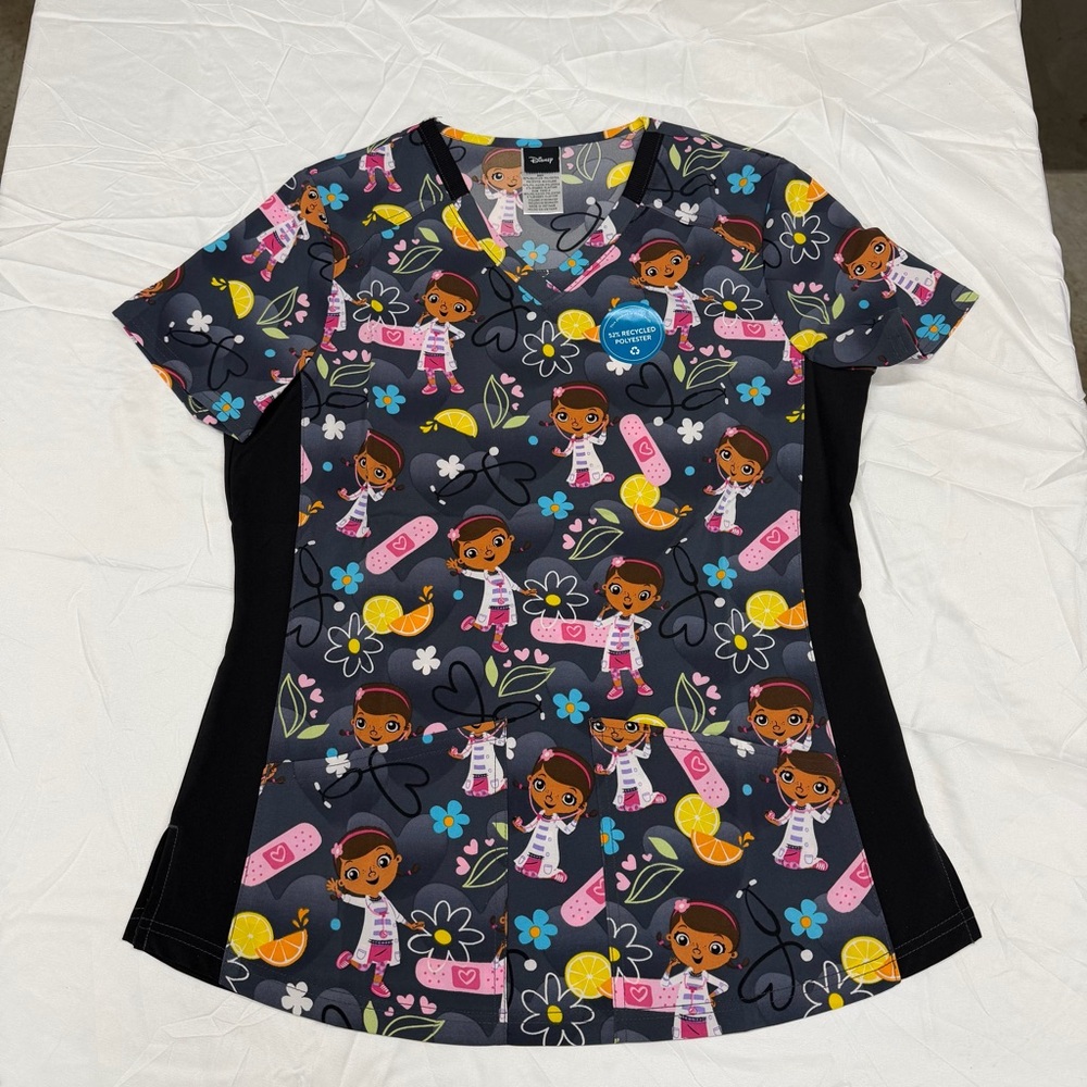 Disney Doc McStuffins Scrub Top Size S NWOT